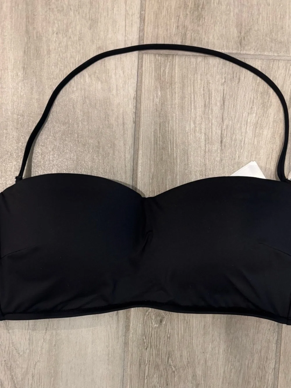 Seafolly Strapless Black Bandeau Bikini Top size 8 - Picture 9 of 12